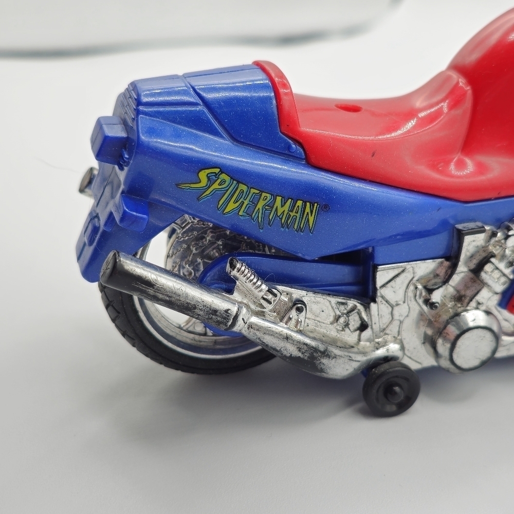 Vintage 1997 Marvel Spider-Man Motorcycle Toy - Picture 7 of 8
